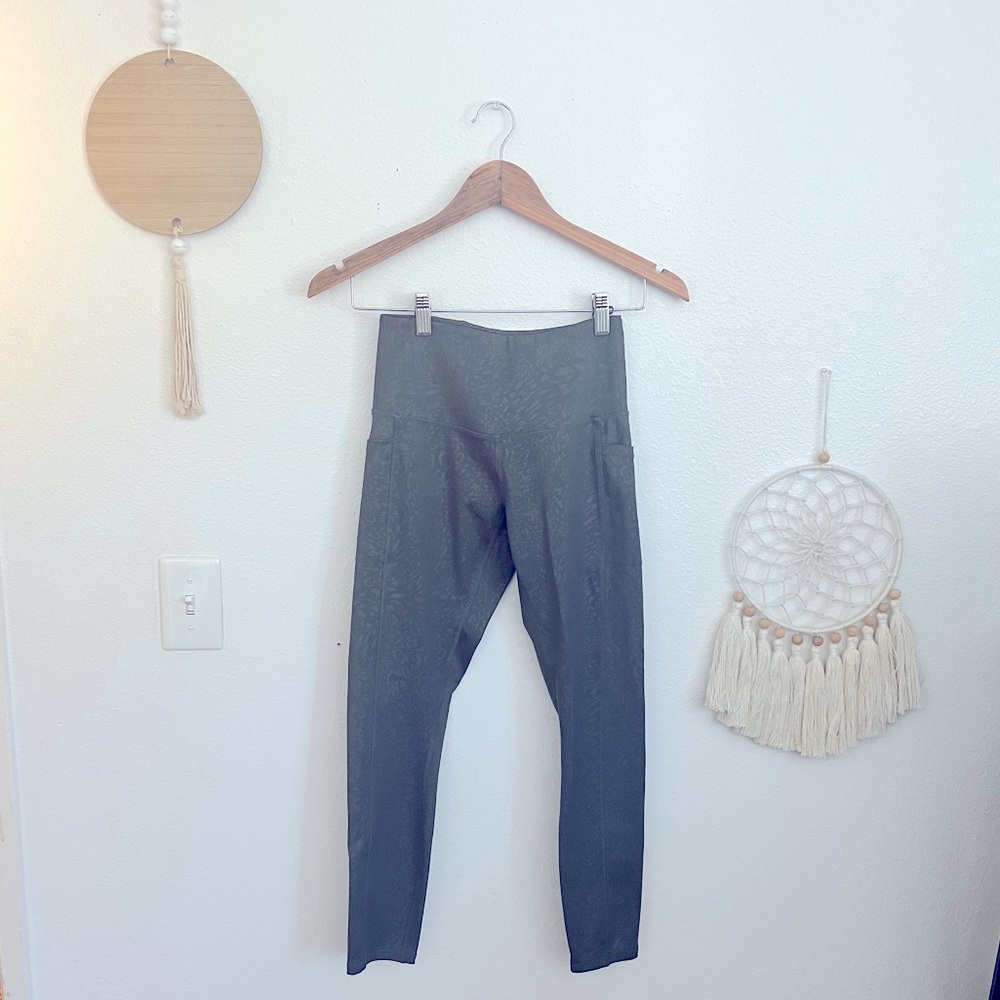 Gray Green  High-Waisted Leggings